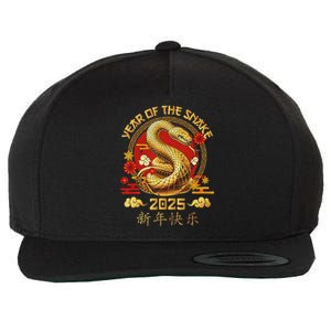 Year Of The Snake Zodiac Sign Wool Snapback Cap