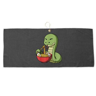 Year Of The Snake Chinese New Year Japanese Ramen Large Microfiber Waffle Golf Towel