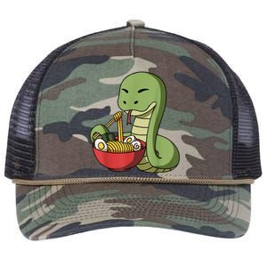 Year Of The Snake Chinese New Year Japanese Ramen Retro Rope Trucker Hat Cap