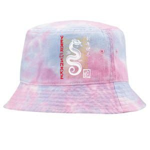 Year Of The Snake Chinese Zodiac Lunar New Year 2025 Tie-Dyed Bucket Hat