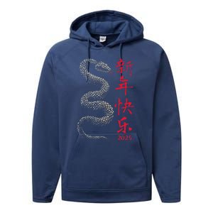 Year Of The Snake 2025 Chinese New Year Performance Fleece Hoodie