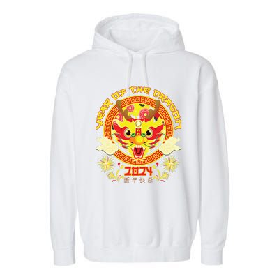 Year Of The Dragon 2024 Lunar New Year 2024 Chinese New Year Garment-Dyed Fleece Hoodie