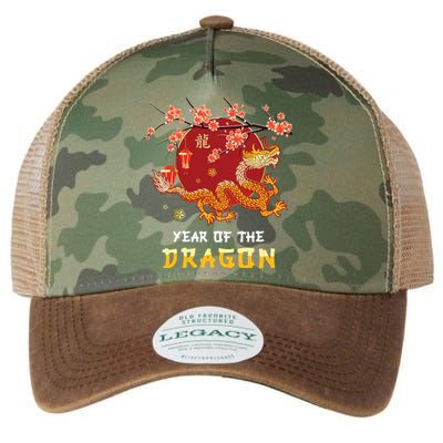 Year Of The Dragon 2024 Lunar New Year Chinese New Year 2024 Legacy Tie Dye Trucker Hat