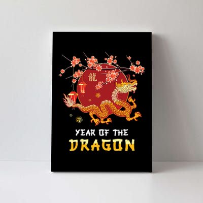 Year Of The Dragon 2024 Lunar New Year Chinese New Year 2024 Canvas