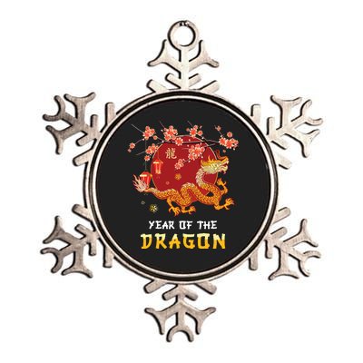 Year Of The Dragon 2024 Lunar New Year Chinese New Year 2024 Metallic Star Ornament