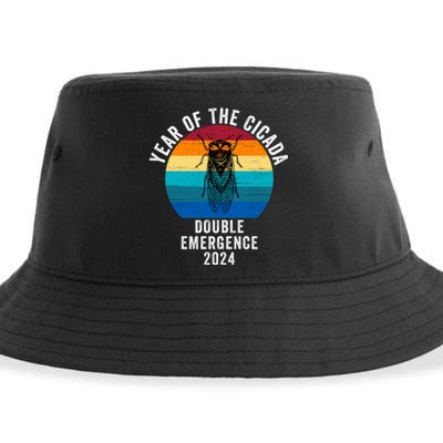 Year Of The Cicada Double Emergence 2024 Cicada Lover Return Of The Cicadas Sustainable Bucket Hat