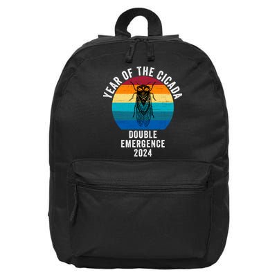 Year Of The Cicada Double Emergence 2024 Cicada Lover Return Of The Cicadas 16 in Basic Backpack