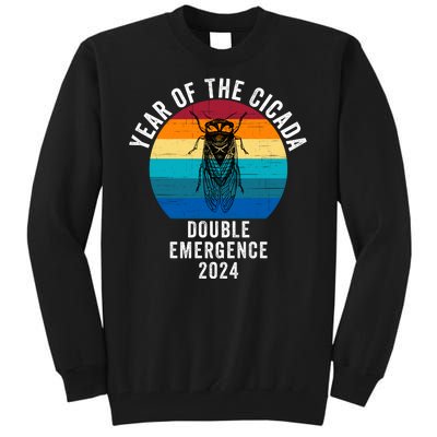 Year Of The Cicada Double Emergence 2024 Cicada Lover Return Of The Cicadas Tall Sweatshirt