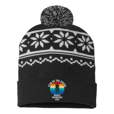 Year Of The Cicada Double Emergence 2024 Cicada Lover Return Of The Cicadas USA-Made Snowflake Beanie