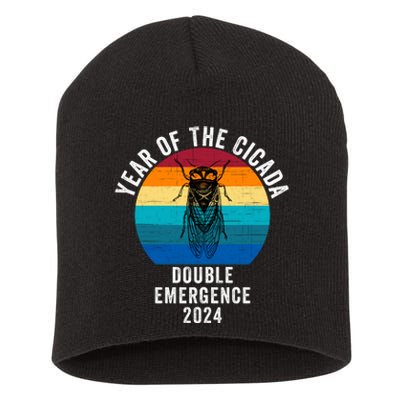 Year Of The Cicada Double Emergence 2024 Cicada Lover Return Of The Cicadas Short Acrylic Beanie