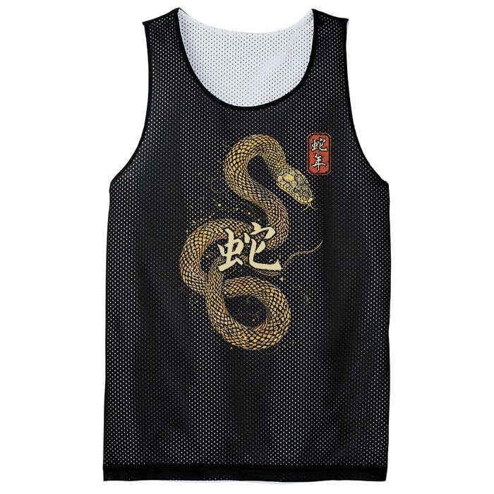 Year Of The Snake 2025 Chinese New Year Mesh Reversible Basketball Jersey Tank