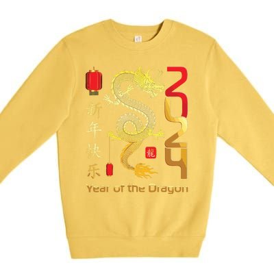 Year Of The Dragon 2024 Lunar New Year Chinese New Year 2024 Premium Crewneck Sweatshirt