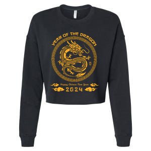 Year Of The Dragon 2024 Lunar New Year Chinese New Year 2024 Cropped Pullover Crew