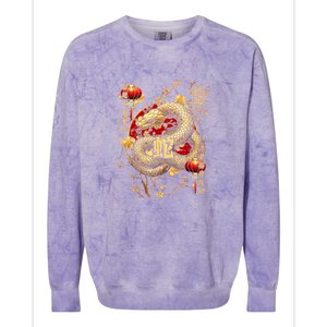 Year Of The Snake 2025 Chinese New Year Colorblast Crewneck Sweatshirt