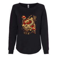 Year Of The Snake 2025 Chinese New Year Womens California Wash Sweatshirt