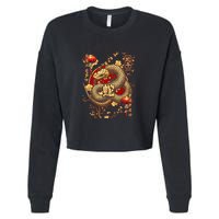 Year Of The Snake 2025 Chinese New Year Cropped Pullover Crew