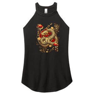 Year Of The Snake 2025 Chinese New Year Women's Perfect Tri Rocker Tank