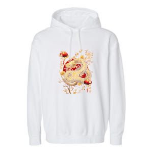 Year Of The Snake 2025 Chinese New Year Garment-Dyed Fleece Hoodie