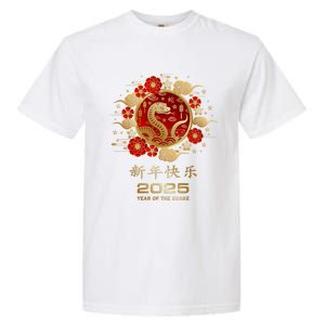 Year Of The Snake 2025 Lunar New Year Chinese New Year 2025 Garment-Dyed Heavyweight T-Shirt