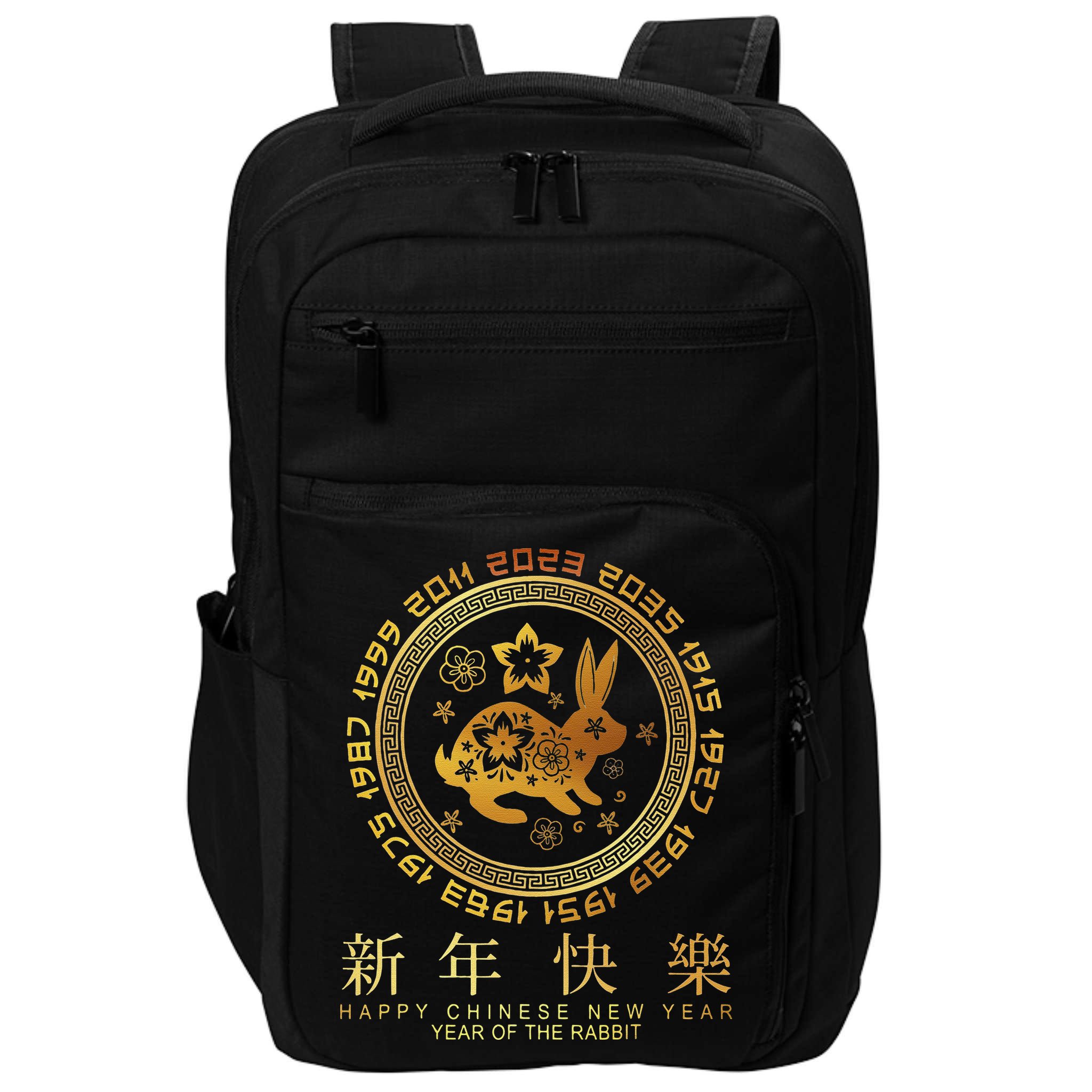 Year Of The Rabbit Chinese Zodiac Chinese New Year Impact Tech Backpack