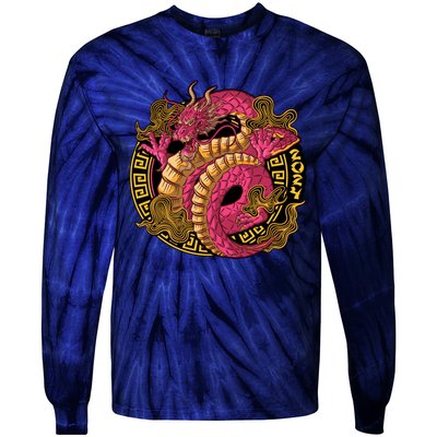 Year Of The Dragon Happy Chinese New Year 2024 Tie-Dye Long Sleeve Shirt