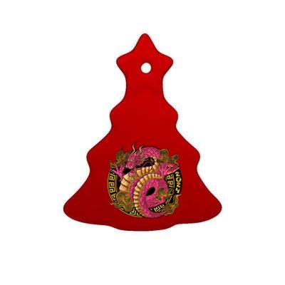 Year Of The Dragon Happy Chinese New Year 2024 Ceramic Tree Ornament