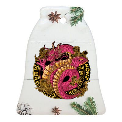 Year Of The Dragon Happy Chinese New Year 2024 Ceramic Bell Ornament