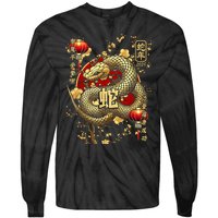 Year Of The Snake 2025 Chinese New Year Tie-Dye Long Sleeve Shirt