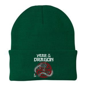 Year Of The Dragon 2024 Zodiac Chinese New Year 2024 Funny Gift Knit Cap Winter Beanie