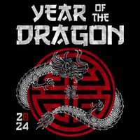 Year Of The Dragon 2024 Zodiac Chinese New Year 2024 Funny Gift Cooling Performance Crew T-Shirt