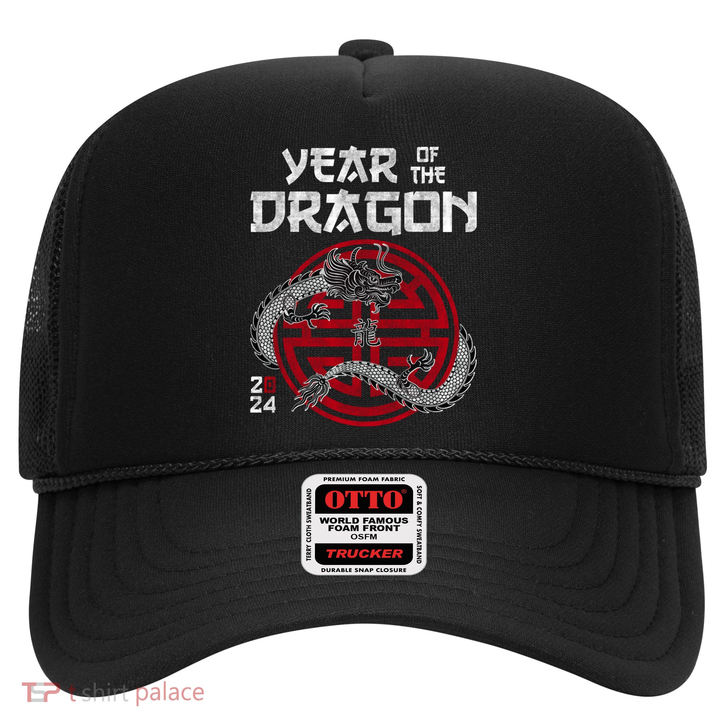Year Of The Dragon 2024 Zodiac Chinese New Year 2024 Funny Gift Trucker Hat