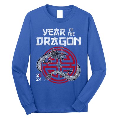 Year Of The Dragon 2024 Zodiac Chinese New Year 2024 Funny Gift Long Sleeve Shirt