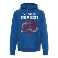 Year Of The Dragon 2024 Zodiac Chinese New Year 2024 Funny Gift Premium Hoodie