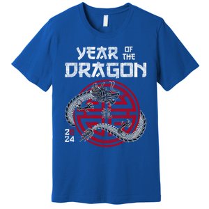 Year Of The Dragon 2024 Zodiac Chinese New Year 2024 Funny Gift Premium T-Shirt