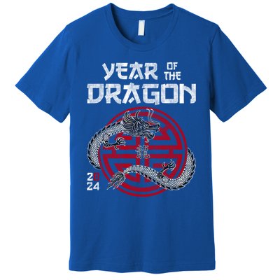 Year Of The Dragon 2024 Zodiac Chinese New Year 2024 Funny Gift Premium T-Shirt