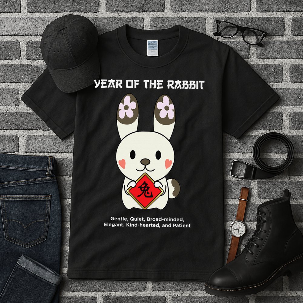 Year of The Rabbit Chinese Zodiac Lunar New Year  Tall T-Shirt