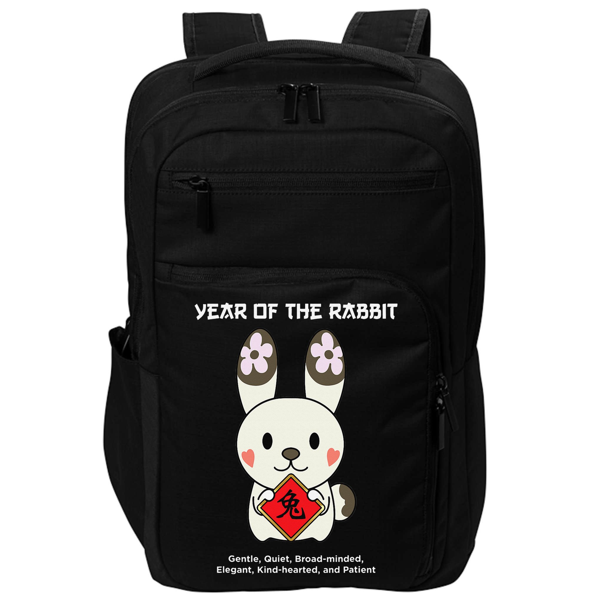 Year of The Rabbit Chinese Zodiac Lunar New Year  Impact Tech Backpack