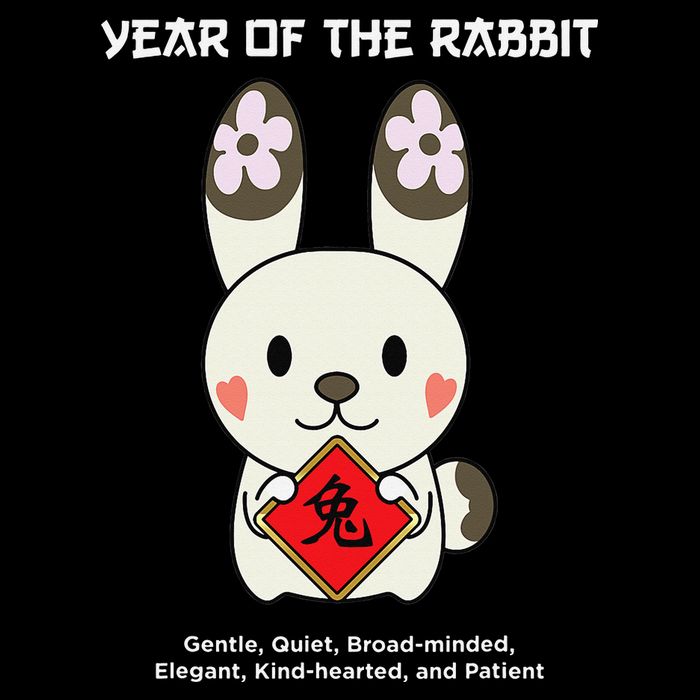 Year of The Rabbit Chinese Zodiac Lunar New Year  Sustainable Bucket Hat
