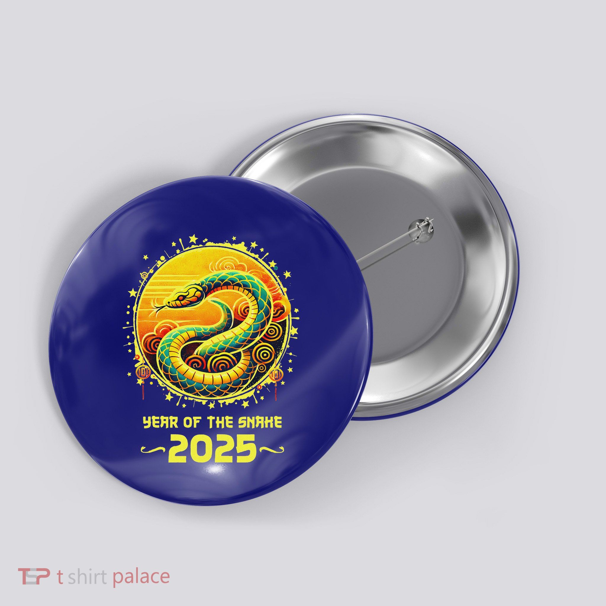 Year Of The Snake 2025 Lunar New Year Chinese Button