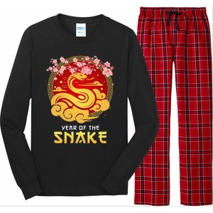 Year Of The Snake Chinese Zodiac Lunar New Year Long Sleeve Pajama Set