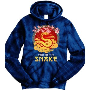 Year Of The Snake Chinese Zodiac Lunar New Year Tie Dye Hoodie