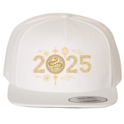 Year Of The Snake 2025 Lunar New Year Chinese New Year 2025 Wool Snapback Cap