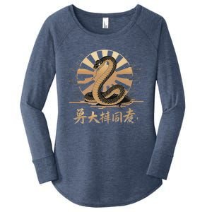 Year Of The Snake 2025 Women's Perfect Tri Tunic Long Sleeve Shirt