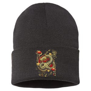 Year Of The Snake 2025 Chinese New Year Sustainable Knit Beanie