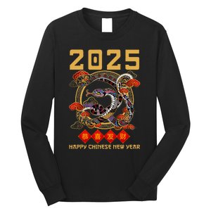 Year Of The Snake 2025 Zodiac Happy Chinese New Year 2025 Long Sleeve Shirt