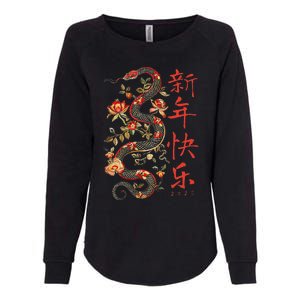 Year Of The Snake 2025 Chinese New Year Womens California Wash Sweatshirt