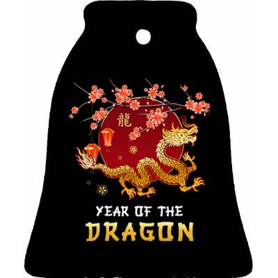 Year Of The Dragon 2024 Lunar New Year Chinese New Year 2024 Ceramic Bell Ornament