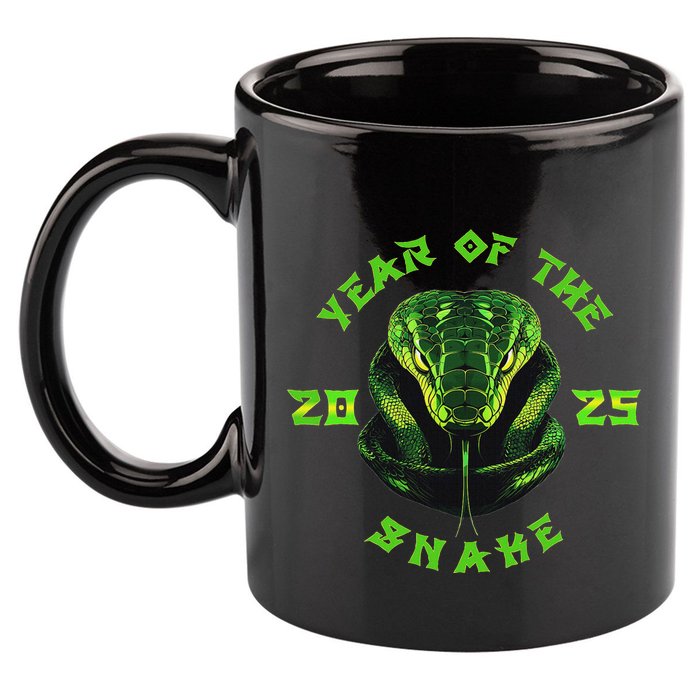 Year Of The Green Snake 2025 Chinese Zodiac Lunar New Year 11oz C Handle Ceramic Mug