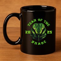 Year Of The Green Snake 2025 Chinese Zodiac Lunar New Year 11oz C Handle Ceramic Mug