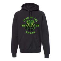 Year Of The Green Snake 2025 Chinese Zodiac Lunar New Year Premium Hoodie